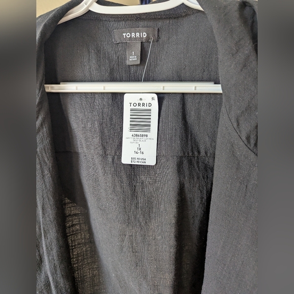 NWT Cropped Zip-Up Hoodie 1X - Picture 9 of 10